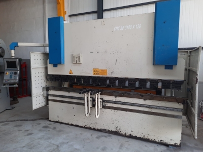 ERMAKSAN ABKANT CNC 3100×120 TON., ERMAKSAN ABKANT CNC 3100×120 TON. 8 EKSEN  MOTORLU BOMBE  DELEM  66 EKRAN 2005 MODEL